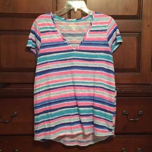 Lilly Pulitzer Etta V-Neck Tee